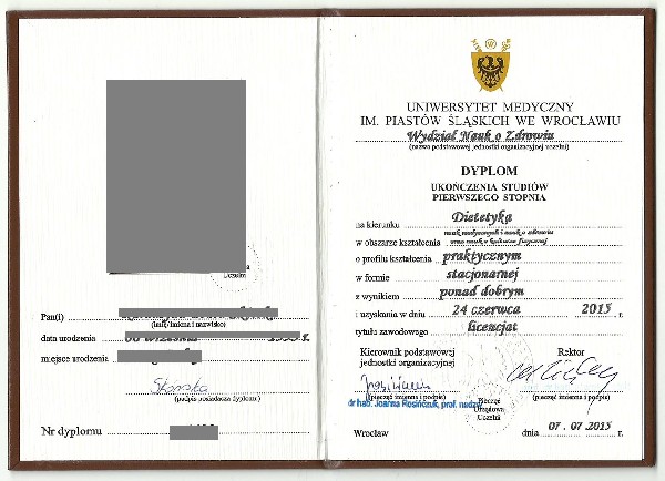 Wystawimy Dyplom Studia Matura Magister Licencjat I Inżynier.