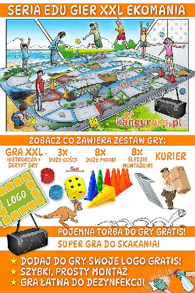 Wielkoformatowe Gry Xxl Dla Dzieci Do Skakania, Nauki I Zabawy Od Kangurgra.pl 3