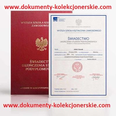 Oferujemy Dyplom, Studia, Liceum, Technikum, Matura.