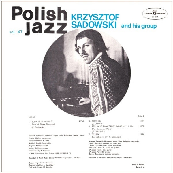 Three Thousands Points Winyl Lp Album Czerwone Etykiety 1975 Polska Krzysztof Sadowski I Jego Grupa 2