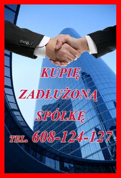 RESTRUKTURYZACJA dla przedsiębiorców ? zarówno Tych prowadzących jednoosobową działalność gospodarczą jak i dla Spółek z o.o. S.A S.k.a etc.Nasza działalność to przede wszystkim podjęcie czynności zmierzających do ograniczenia odpowiedzialności zarządu za zobowiązania spółki wynikające z art. 299 K.s.h oraz art. 21 Prawa upadłościowego i naprawczego a także art. 116 Ordynacji podatkowej, jak i również art. 586 K.s.h.Skutecznie uwalniamy z 299 ksh pomagamy w trakcie jak i przed kontrolami z UKS/KAS/ZUS pełna obsługa prawna. Kancelarie/windykatorzy/komornicy straszą 299 KSH ? jesteś nękany przez US KAS UKS ZUS PIP PIH. zagubiłeś dokumentację finansową ? Pomożemy w każdym z wymienionych przypadków - Dla sytuacja nigdy nie jest beznadziejna , jesteśmy na rynku od 1999 roku , kierujemy się praktyką nie teorią , oraz doświadczoną kadrą Pełna obsługa prawna , powiernictwo. Poznałeś na własanej skórze co znaczy dobra zmiana i jej represje tzw. państwa ? Skupujemy Spółki w trakcie złośliwych celowych wyniszczających kontroli z US UKS ZUS PIP PIH etc , jako firma z wieloletnim doświadczeniem w branży świadczymy optymalne i skuteczne zarządzanie w zakresie stosowania procedur układowych i upadłościowychwww.kancelariapomocy.pl biuro@kancelariapomocy.pl tel. 608-124-127