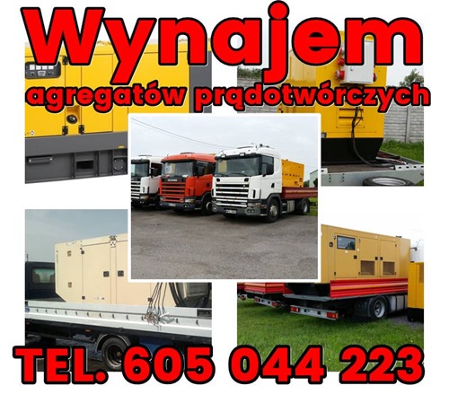 Agregat Prądotwórczy - Wynajem, Usługi