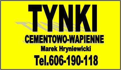 Tynki Tradycyjne Białystok/tynki Tradycyjne Wasilków(jurowce;nowodworce;ogrodniczki)