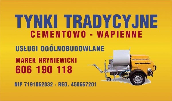 Tynki Tradycyjne Białystok(tykocin-złotoria-łopuchowo-zawady-suraż-żółtki)tel.606190118