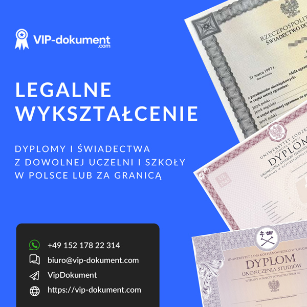 Kup Dyplom Inżyniera Kup Dyplom Magistra, Kup Mature Z Wpisem