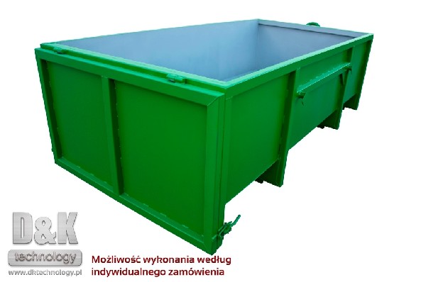 Kp 7 D&k Technology Kontener Mulda śmieci Gruz Hakowy Bramowy Koleba Din 30722 Zamknięty Otwarty.  3