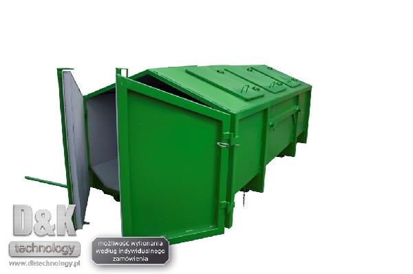 Kp 7 D&k Technology Kontener Mulda śmieci Gruz Hakowy Bramowy Koleba Din 30722 Zamknięty Otwarty.  5